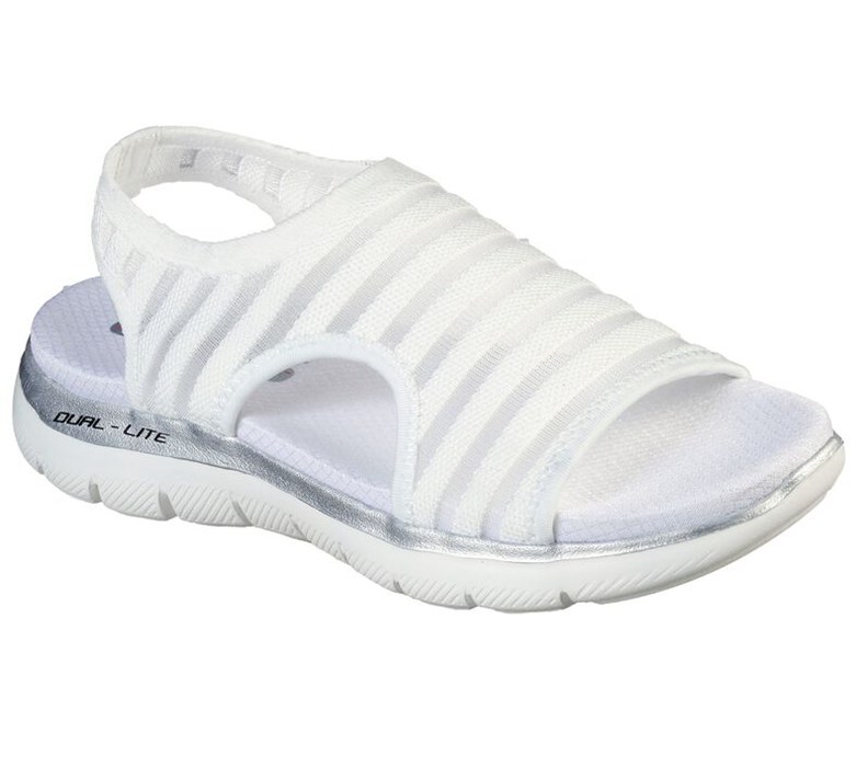 Skechers Flex Appeal 2.0 - Sweet Rush - Womens Sandals White [AU-JL2699]